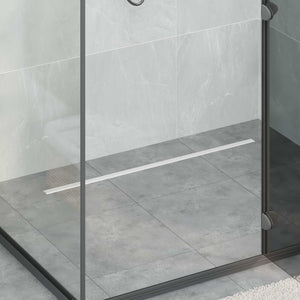 360° Duschablauf Silber 90cm Edelstahl