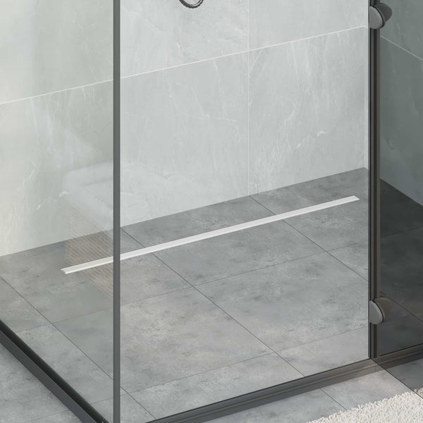 360° Duschablauf Silber 90cm Edelstahl