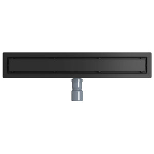 Schwarzer Duschablauf 2-in-1 Edelstahl 60cm