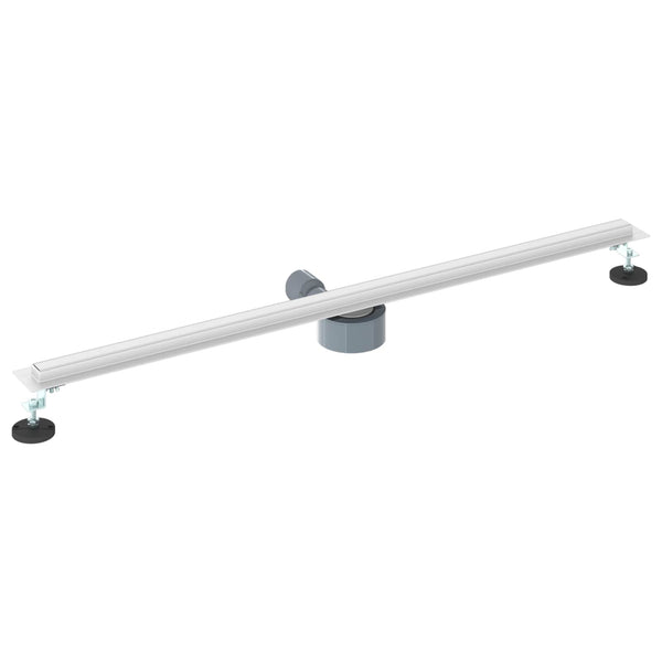 360° Duschablauf Silber 100cm Edelstahl