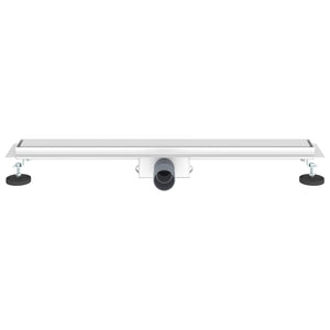 2-in-1 Duschablauf Silber 70 cm