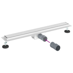 2-in-1 Duschablauf Silber 70 cm