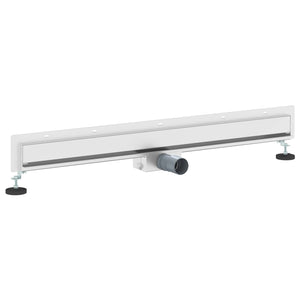 Wandmontierter Duschablauf Silber 90 cm
