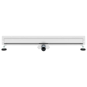 Wandmontierter Duschablauf Silber 90 cm