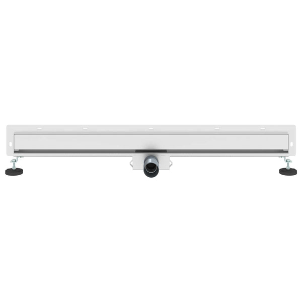 Wandmontierter Duschablauf Silber 90 cm