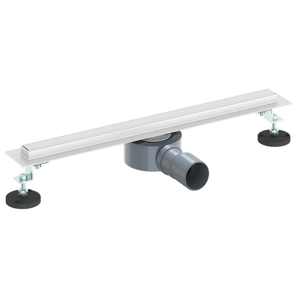360° Duschablauf Silber Edelstahl 50cm