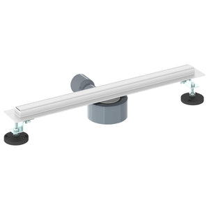 360° Duschablauf Silber Edelstahl 50cm
