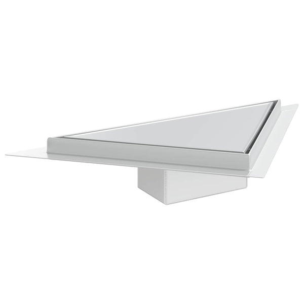 Dreieck Duschablauf Silber 32x32 cm