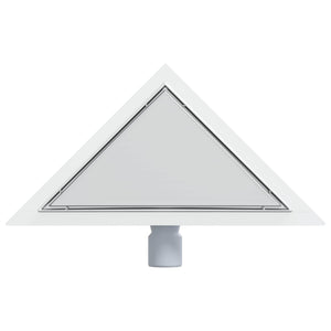 Dreieck Duschablauf Silber 32x32 cm