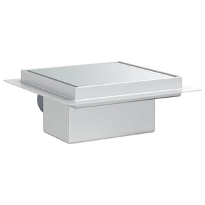 2-in-1 Duschablauf Silber 15x15cm Edelstahl