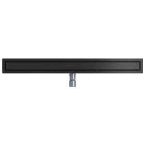 Schwarzer 2-in-1 Duschablauf mit Siphon, 100 cm