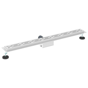 Edelstahl Duschablauf mit Liniendesign 100cm