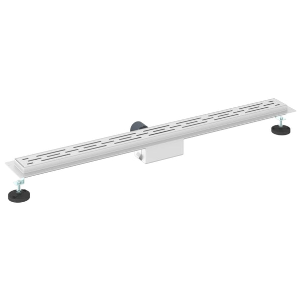 Edelstahl Duschablauf mit Liniendesign 100cm