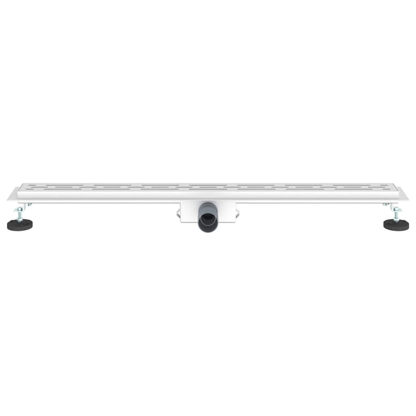 Edelstahl Duschablauf mit Liniendesign 100cm
