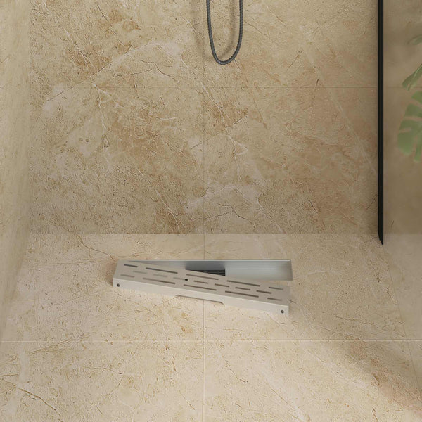 Duschablauf Silber Liniendesign 60cm Edelstahl