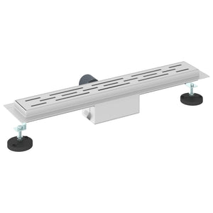Duschablauf Silber Liniendesign 60cm Edelstahl