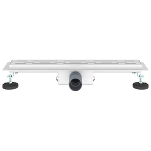 Duschablauf Silber Liniendesign 60cm Edelstahl