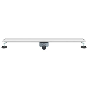 2-in-1 Duschablauf Silber 90cm Edelstahl