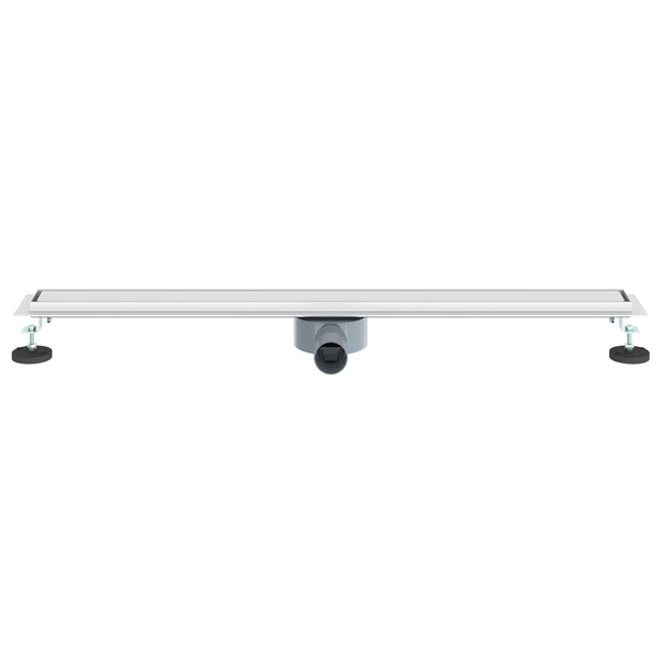 2-in-1 Duschablauf Silber 90cm Edelstahl