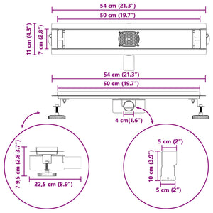 2-in-1 Duschablauf mit Siphon