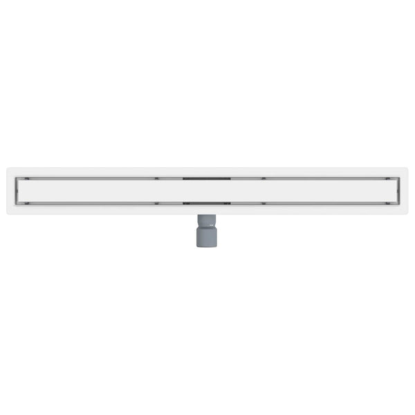 2-in-1 Duschablauf Silber 90cm Edelstahl