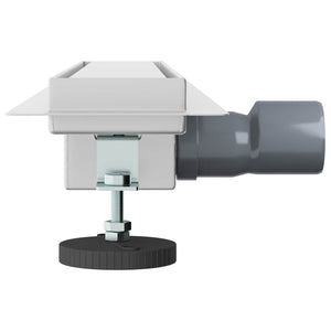 2-in-1 Duschablauf Silber 60cm Edelstahl