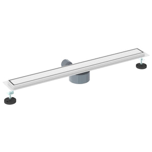 2-in-1 Duschablauf Silber Edelstahl 80cm