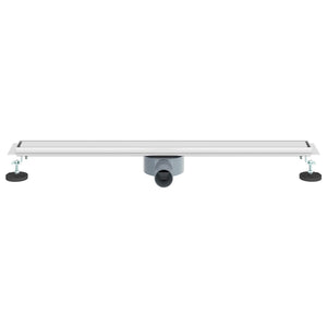 2-in-1 Duschablauf Silber Edelstahl 80cm