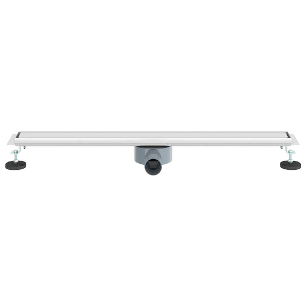 2-in-1 Duschablauf Silber Edelstahl 80cm
