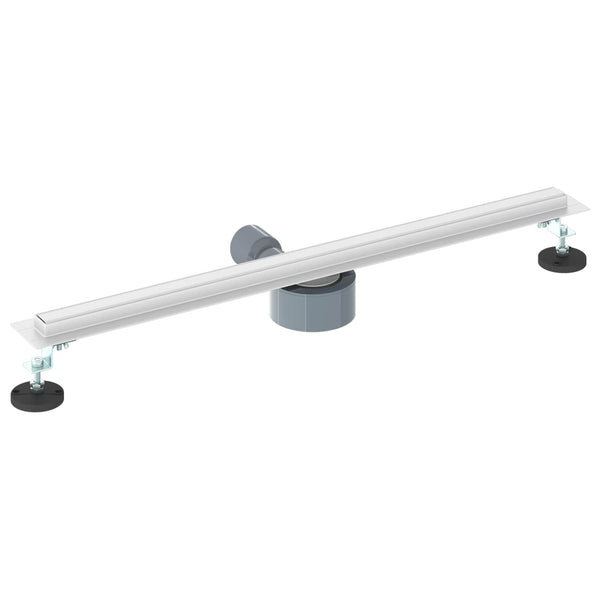 360° Duschablauf Silber 70cm Edelstahl