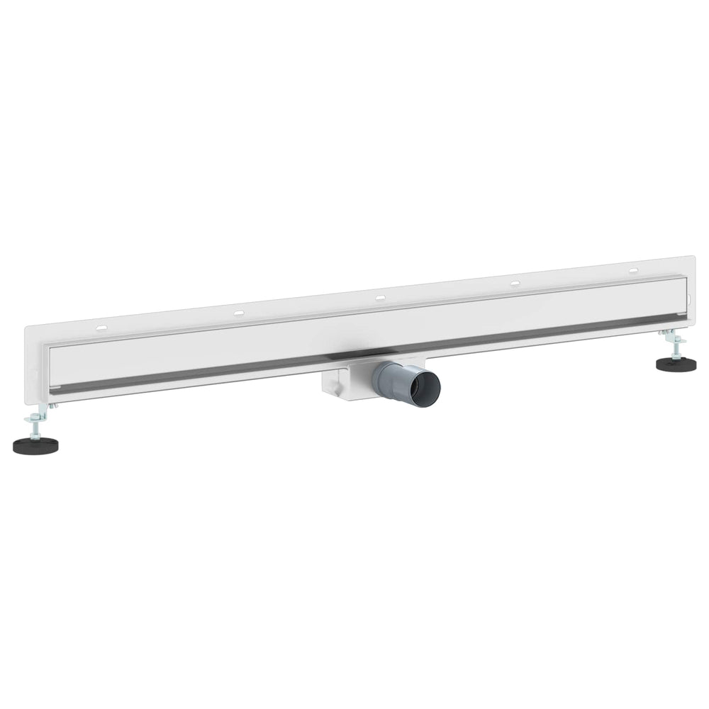 Wandmontierter Duschablauf Silber 100cm