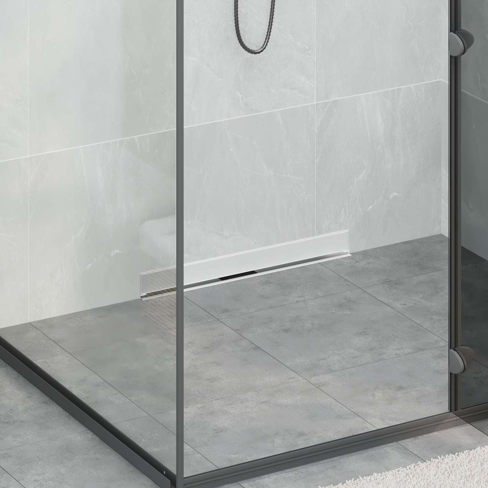 Wandmontierter Duschablauf Silber 60cm