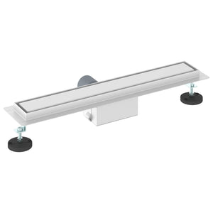 2-in-1 Duschablauf Silber 50cm Edelstahl