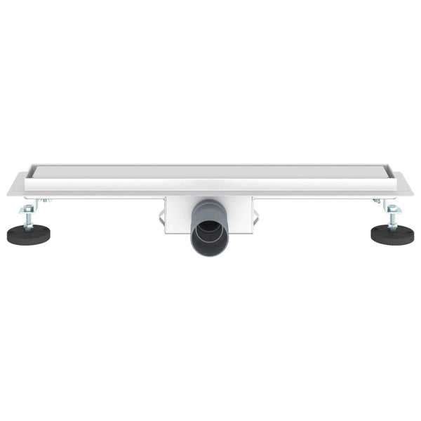 2-in-1 Duschablauf Silber 50cm Edelstahl