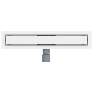 2-in-1 Duschablauf Silber 50cm Edelstahl