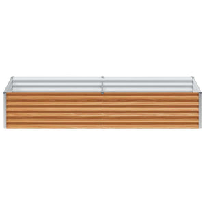Hochbeet Hellbraun 195x100x36cm Stahl
