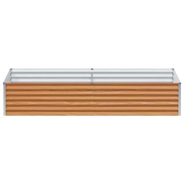 Hochbeet Hellbraun 195x100x36cm Stahl