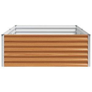 Hochbeet Hellbraun 195x100x36cm Stahl