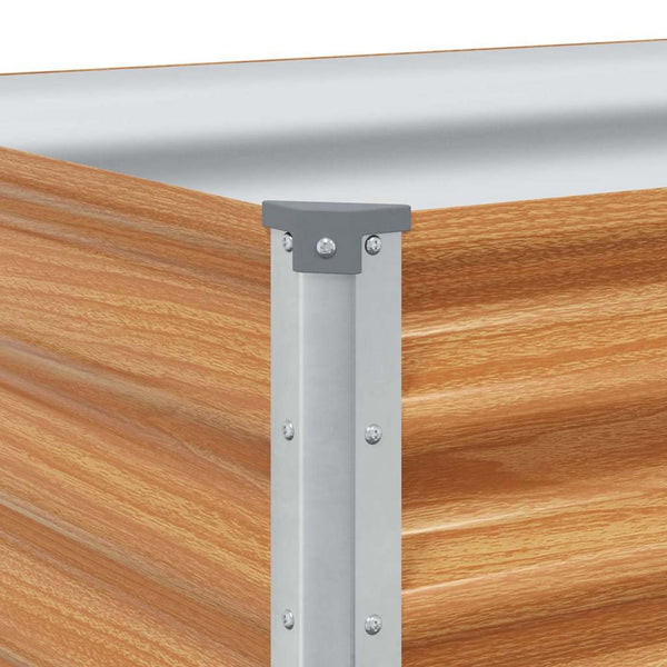 Hochbeet Hellbraun Verzinkter Stahl 775x50x36cm