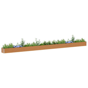 Hochbeet Hellbraun Verzinkter Stahl 775x50x36cm