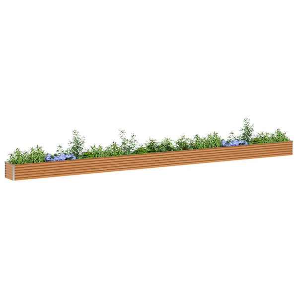 Hochbeet Hellbraun Verzinkter Stahl 775x50x36cm