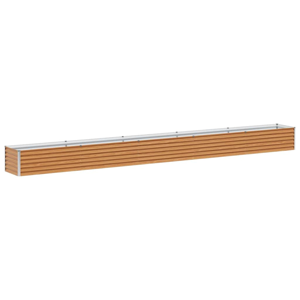 Hochbeet Hellbraun Verzinkter Stahl 485 cm