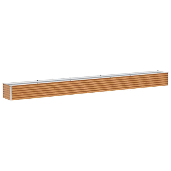 Hochbeet Hellbraun Verzinkter Stahl 485 cm