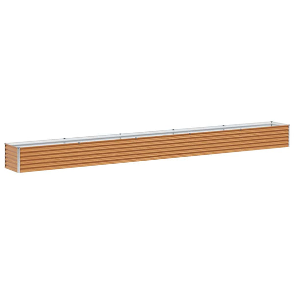 Hochbeet Hellbraun Verzinkter Stahl 485 cm
