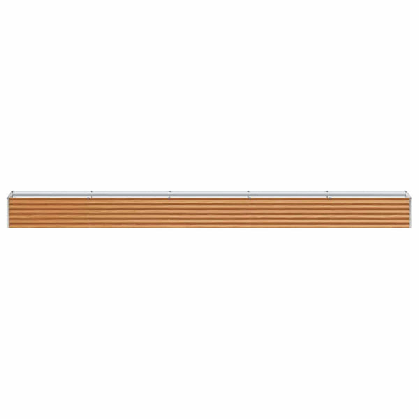 Hochbeet Hellbraun Verzinkter Stahl 485 cm