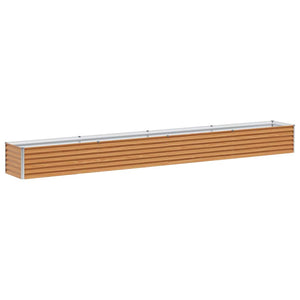 Hochbeet Hellbraun Verzinkter Stahl 390cm