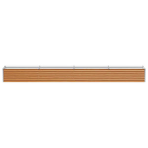 Hochbeet Hellbraun Verzinkter Stahl 390cm