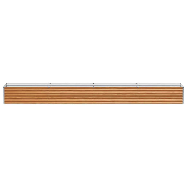 Hochbeet Hellbraun Verzinkter Stahl 390cm