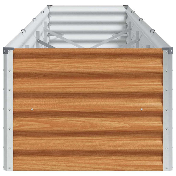 Hochbeet Hellbraun Verzinkter Stahl 390cm