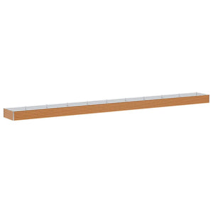 Hochbeet Hellbraun Verzinkter Stahl 97x100x36cm